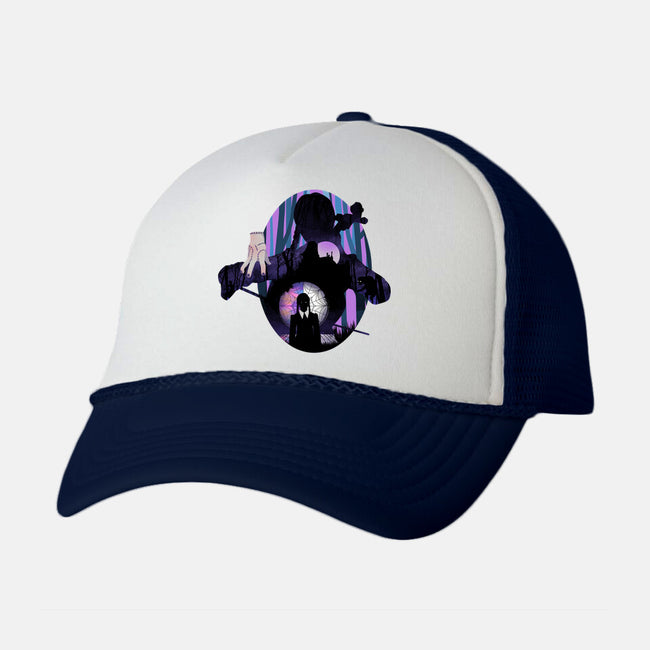 Nevermore Night-unisex trucker hat-dandingeroz