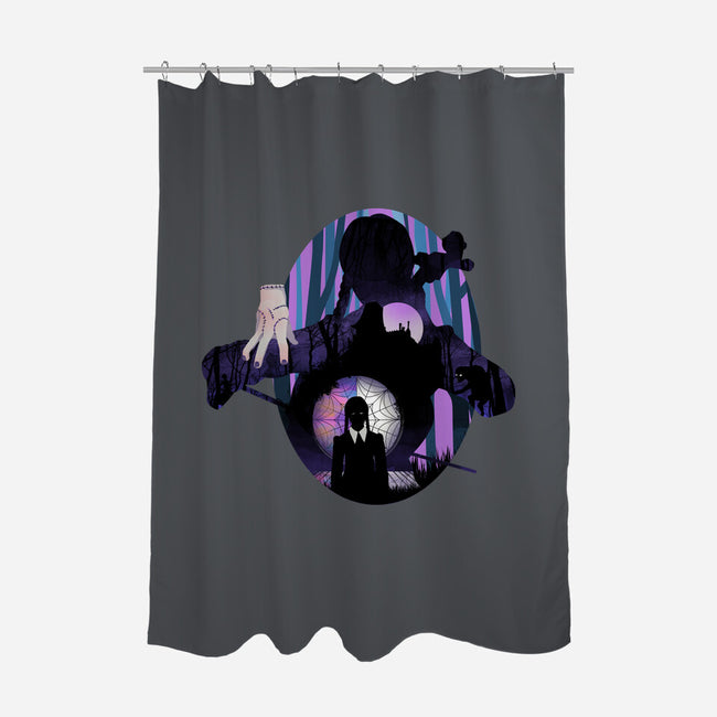 Nevermore Night-none polyester shower curtain-dandingeroz