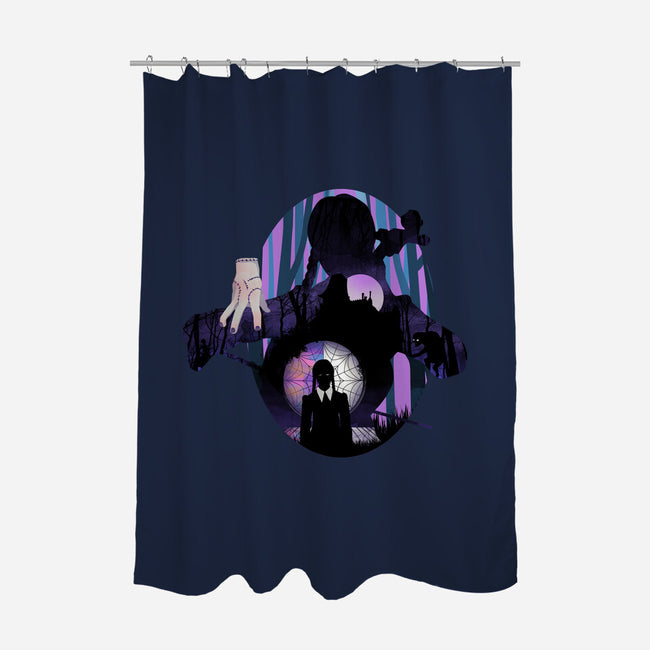 Nevermore Night-none polyester shower curtain-dandingeroz