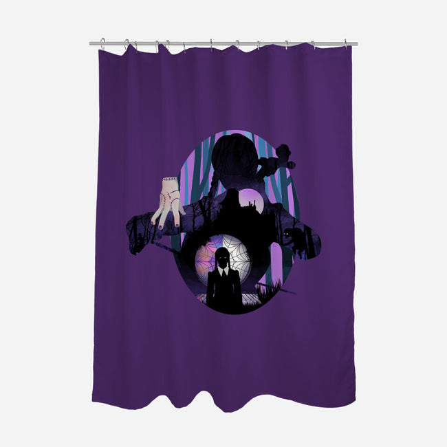 Nevermore Night-none polyester shower curtain-dandingeroz