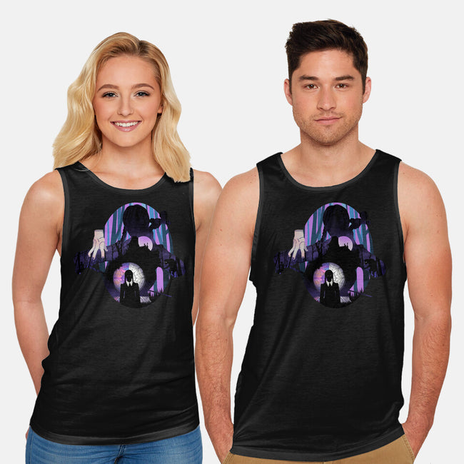 Nevermore Night-unisex basic tank-dandingeroz