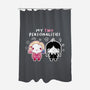 Two Personalities-none polyester shower curtain-paulagarcia