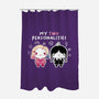 Two Personalities-none polyester shower curtain-paulagarcia