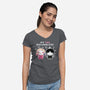 Two Personalities-womens v-neck tee-paulagarcia