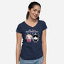 Two Personalities-womens v-neck tee-paulagarcia