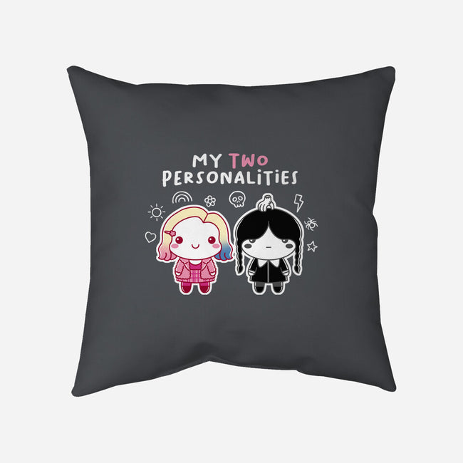 Two Personalities-none removable cover w insert throw pillow-paulagarcia