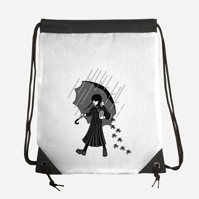 Spooky Girl-none drawstring bag-paulagarcia