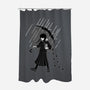 Spooky Girl-none polyester shower curtain-paulagarcia