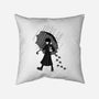 Spooky Girl-none removable cover w insert throw pillow-paulagarcia