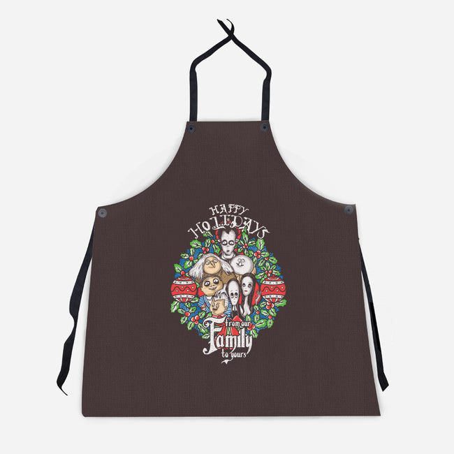 Greetings From The Addams-unisex kitchen apron-turborat14