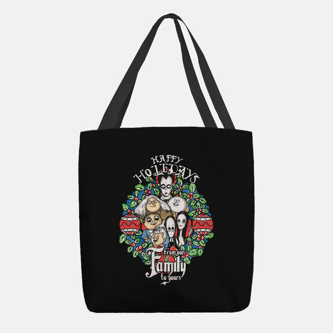 Greetings From The Addams-none basic tote bag-turborat14