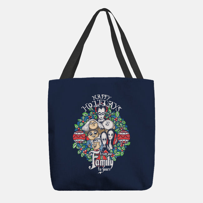 Greetings From The Addams-none basic tote bag-turborat14