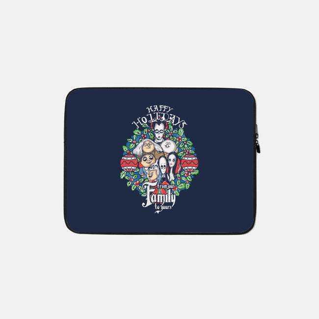Greetings From The Addams-none zippered laptop sleeve-turborat14