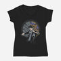Wednesday And The Cello-womens v-neck tee-Bezao Abad