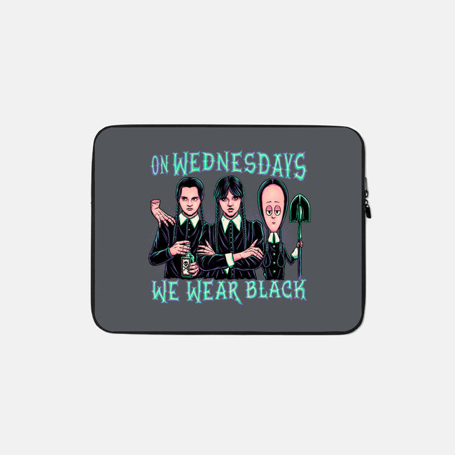 Wednesday Club-none zippered laptop sleeve-momma_gorilla