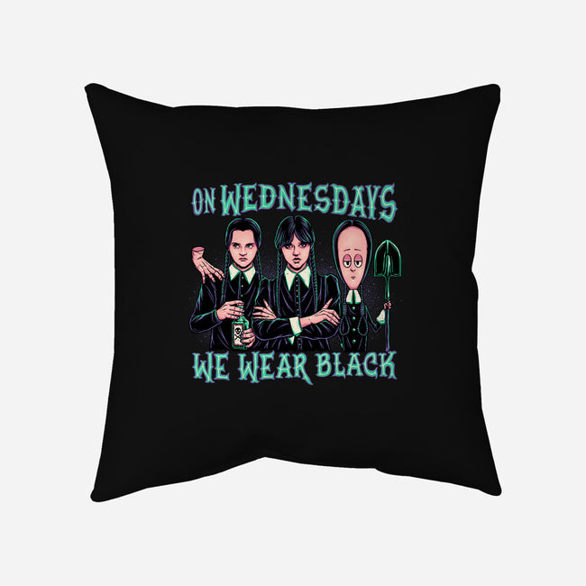 Wednesday Club-none removable cover w insert throw pillow-momma_gorilla