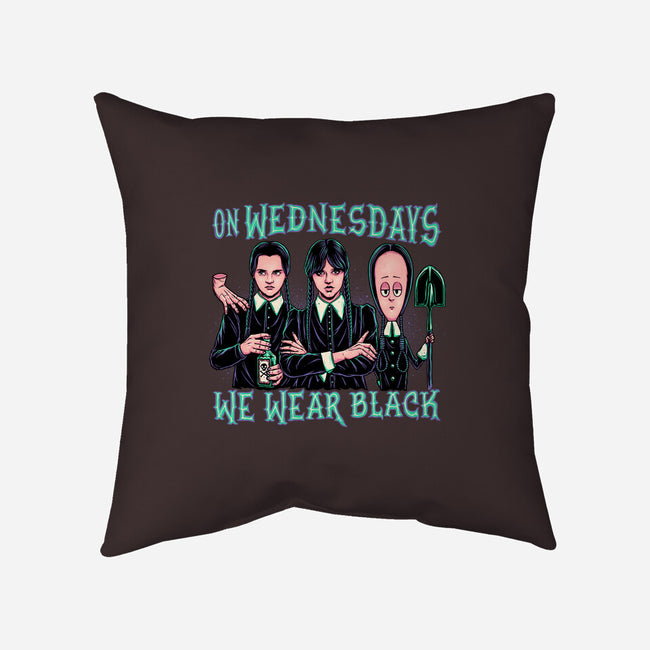 Wednesday Club-none removable cover w insert throw pillow-momma_gorilla