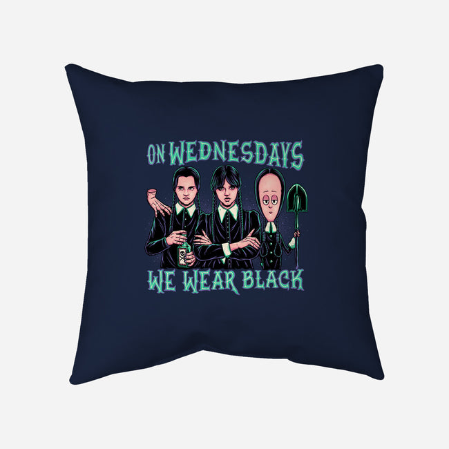 Wednesday Club-none removable cover w insert throw pillow-momma_gorilla