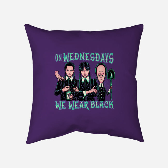 Wednesday Club-none removable cover w insert throw pillow-momma_gorilla