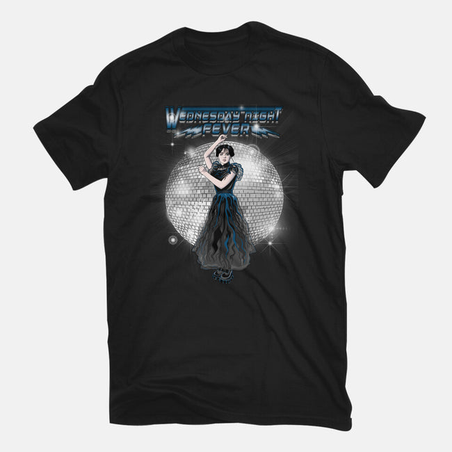 Wednesday Night Fever-womens fitted tee-MarianoSan