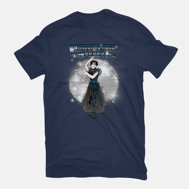 Wednesday Night Fever-womens fitted tee-MarianoSan