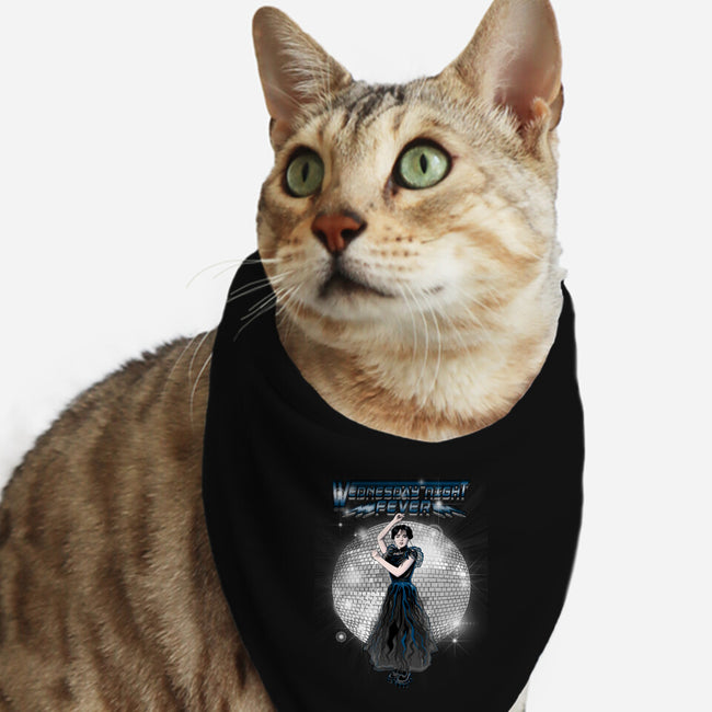 Wednesday Night Fever-cat bandana pet collar-MarianoSan