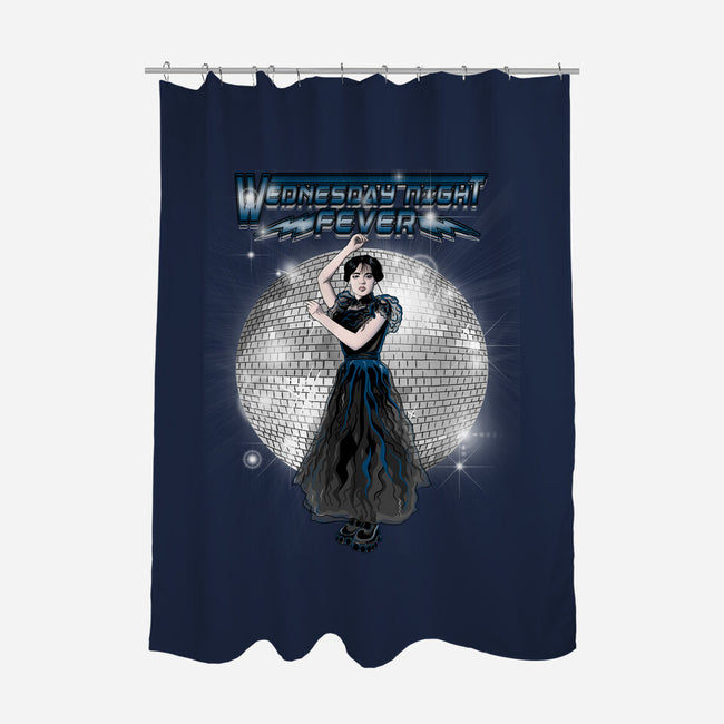 Wednesday Night Fever-none polyester shower curtain-MarianoSan