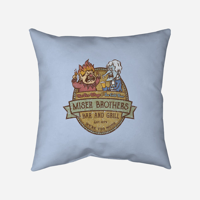 Miser Brothers Bar And Grill-none non-removable cover w insert throw pillow-kg07