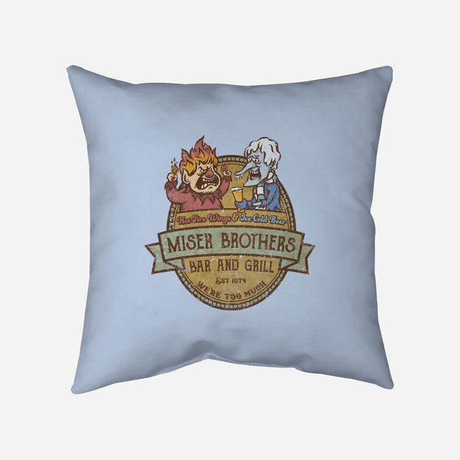 Miser Brothers Bar And Grill-none removable cover w insert throw pillow-kg07