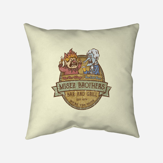 Miser Brothers Bar And Grill-none removable cover w insert throw pillow-kg07