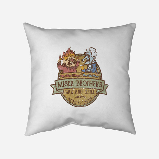 Miser Brothers Bar And Grill-none removable cover w insert throw pillow-kg07