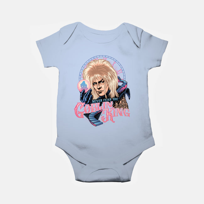 Never Fear The Goblin King-baby basic onesie-momma_gorilla