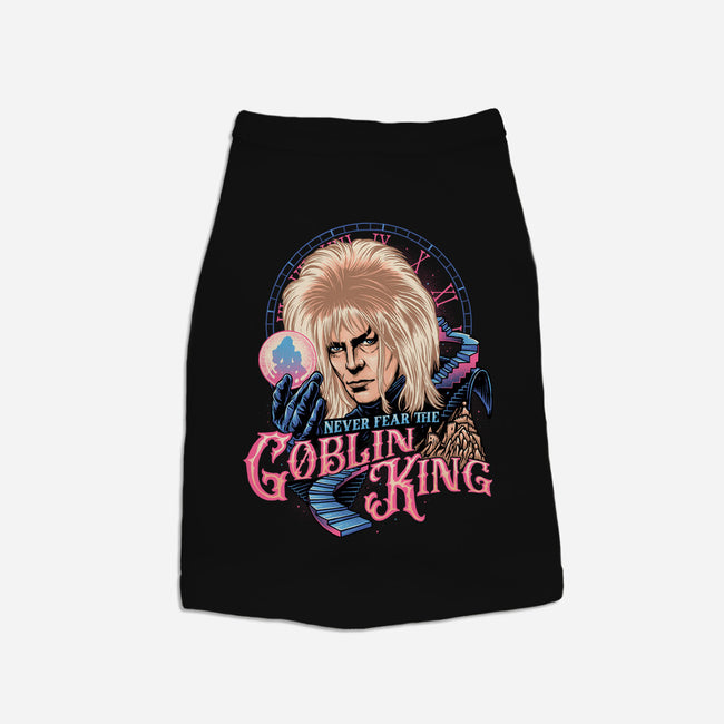 Never Fear The Goblin King-cat basic pet tank-momma_gorilla