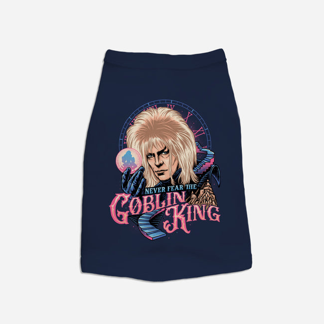 Never Fear The Goblin King-cat basic pet tank-momma_gorilla