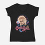 Never Fear The Goblin King-womens v-neck tee-momma_gorilla