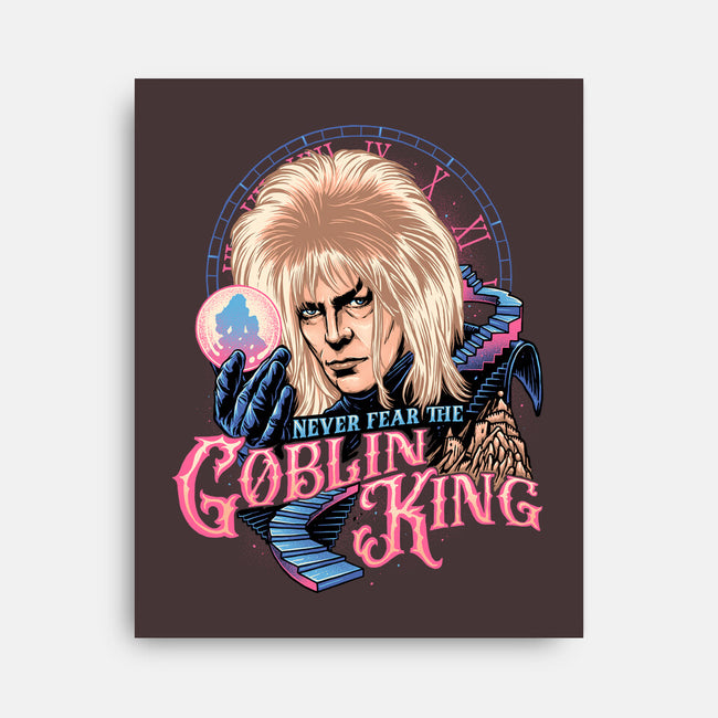 Never Fear The Goblin King-none stretched canvas-momma_gorilla