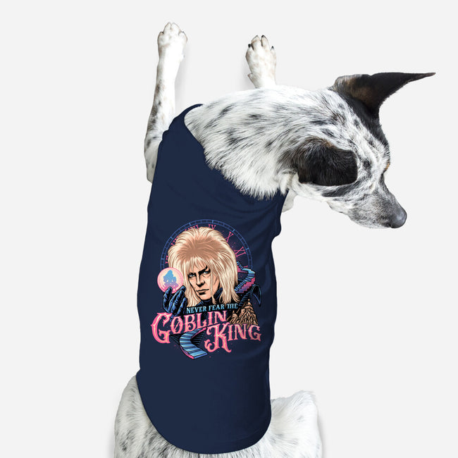 Never Fear The Goblin King-dog basic pet tank-momma_gorilla
