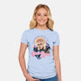 Never Fear The Goblin King-womens fitted tee-momma_gorilla