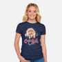 Never Fear The Goblin King-womens fitted tee-momma_gorilla