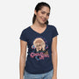 Never Fear The Goblin King-womens v-neck tee-momma_gorilla