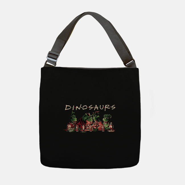 D-I-N-O-S-A-U-R-S-none adjustable tote bag-goodidearyan