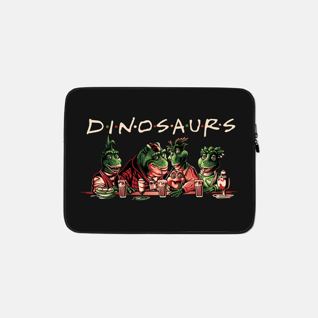 D-I-N-O-S-A-U-R-S-none zippered laptop sleeve-goodidearyan