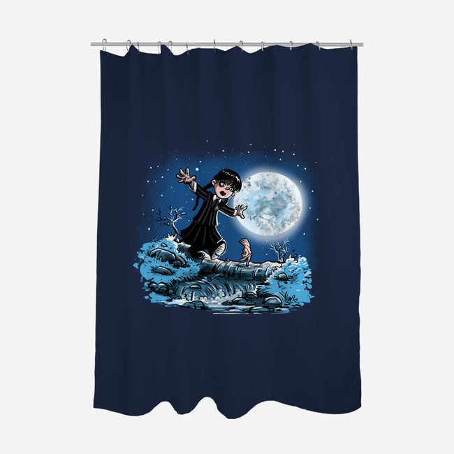 Thing And Wednesday-none polyester shower curtain-zascanauta