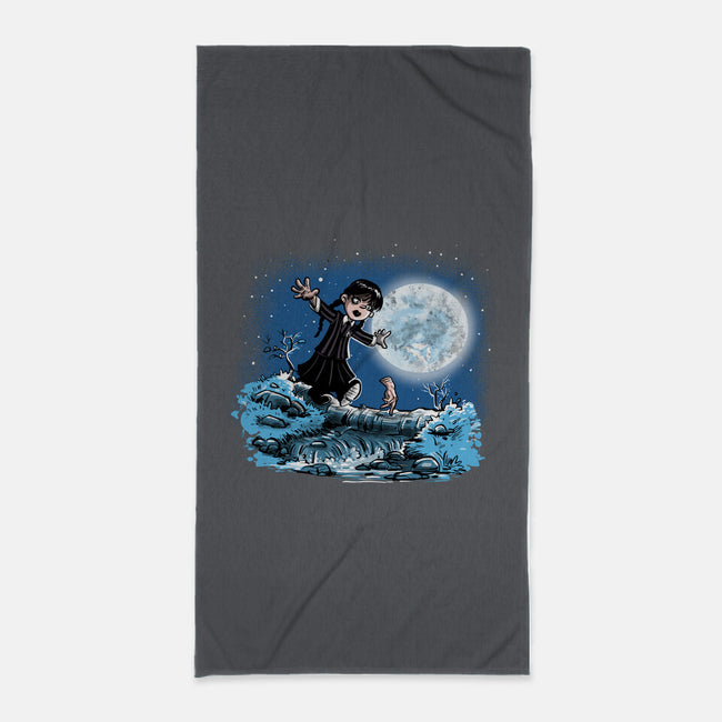 Thing And Wednesday-none beach towel-zascanauta