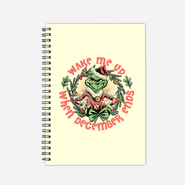 Wake Me Up When December Ends-none dot grid notebook-momma_gorilla