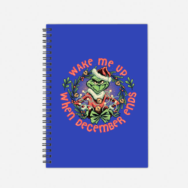 Wake Me Up When December Ends-none dot grid notebook-momma_gorilla