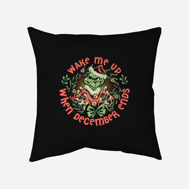 Wake Me Up When December Ends-none removable cover w insert throw pillow-momma_gorilla