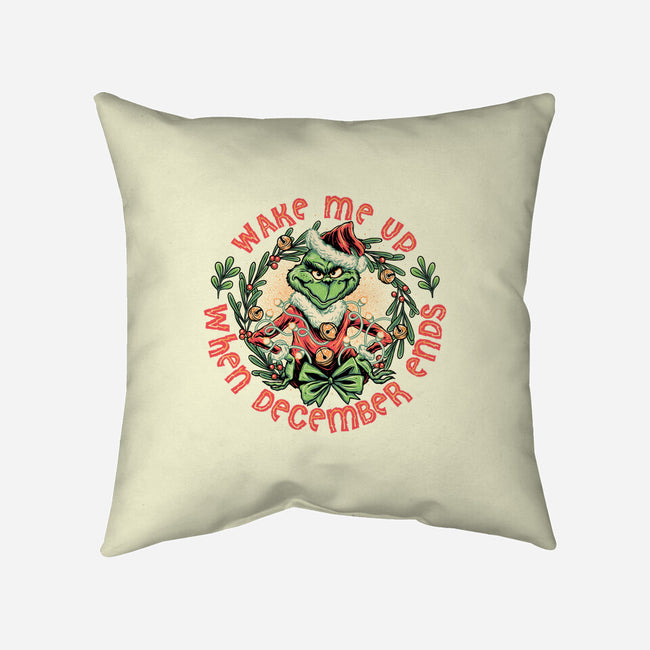 Wake Me Up When December Ends-none removable cover w insert throw pillow-momma_gorilla