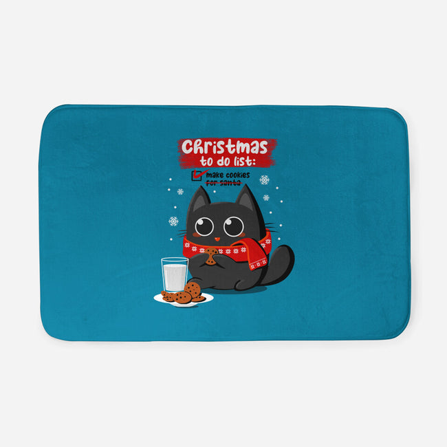 Cookies For Santa-none memory foam bath mat-erion_designs