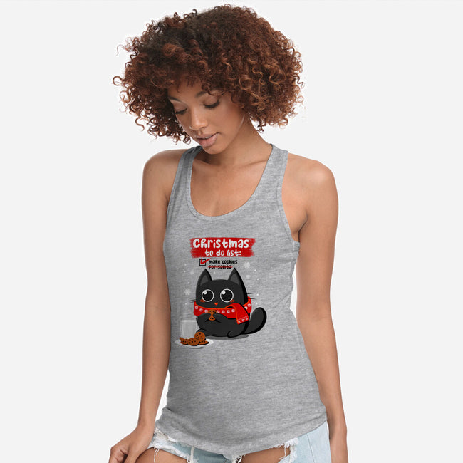 Cookies For Santa-womens racerback tank-erion_designs